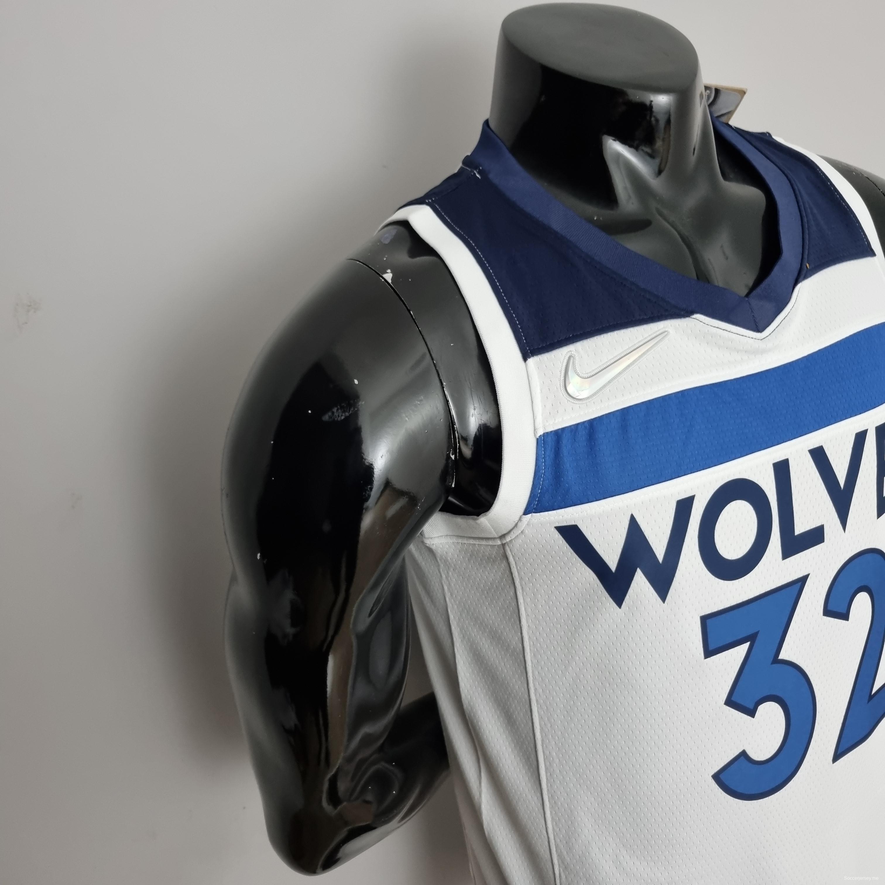 75th Anniversary Minnesota Timberwolves TOWNS#32 Royal White NBA Jersey