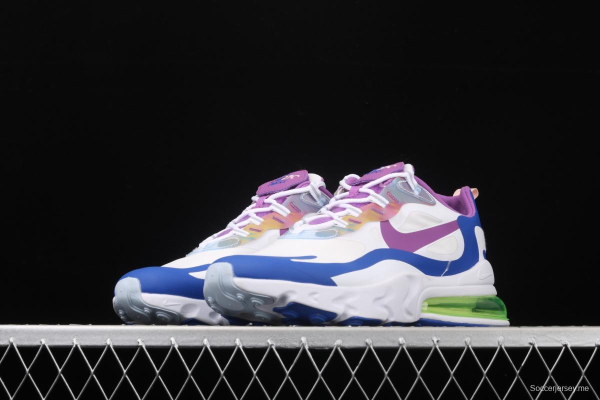 NIKE Air Max 270React new high-frequency mesh hollowing out function half-palm air cushion running shoes CW0630-100