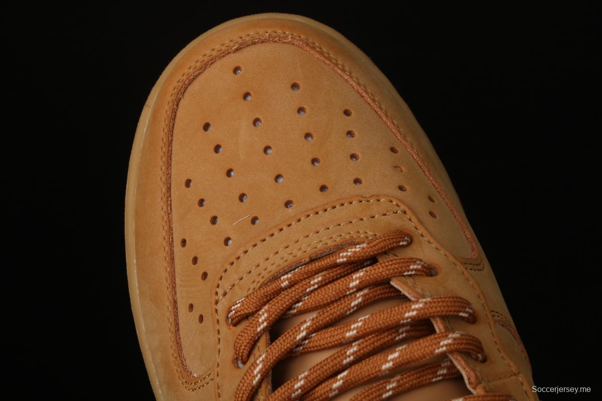 NIKE Air Force 1 High'07 2019 new wheat color high upper shoes CJ9178-200