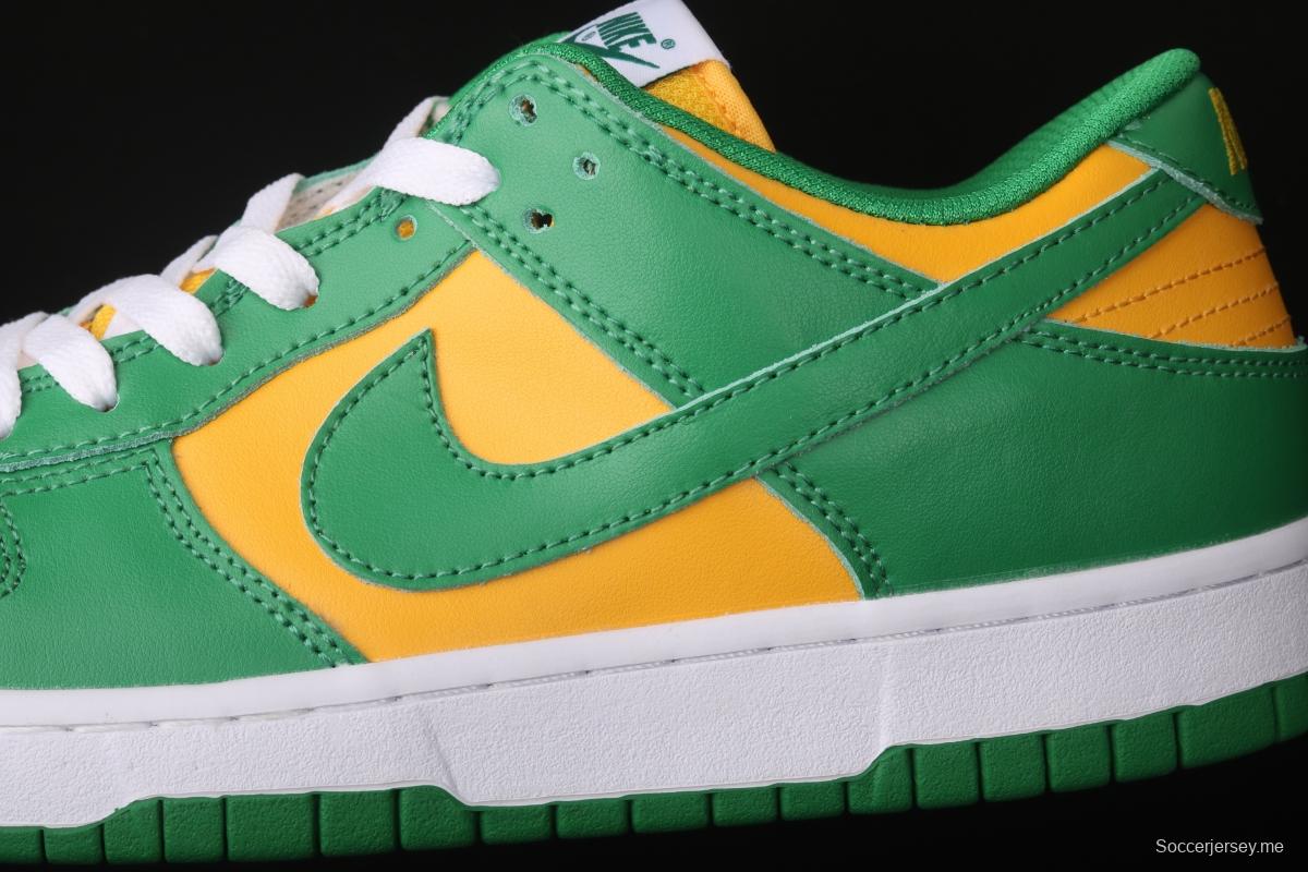 NIKE DUNK SB Low SP Brazil Slam Dunk Series retro low-top leisure sports skateboard shoes CU1727-700