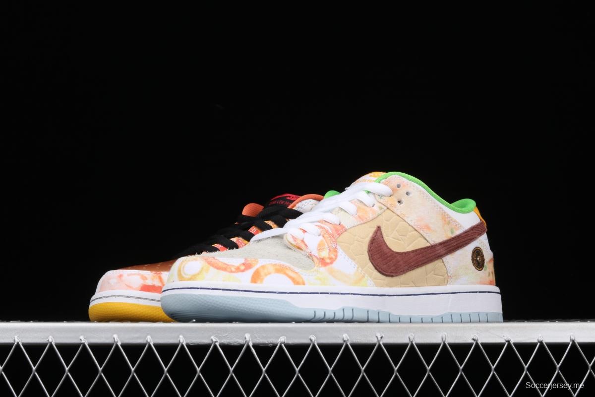 NIKE SB DUNK Low CNY joint style Chinese mandarin duck tie-dyed low-top skateboard shoes CV1628-800