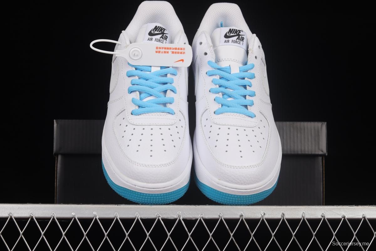 NIKE Air Force 1'07 Low White and Blue Crystal Color Matching 3m Reflective Low-Top Casual Sneakers KH0806-168