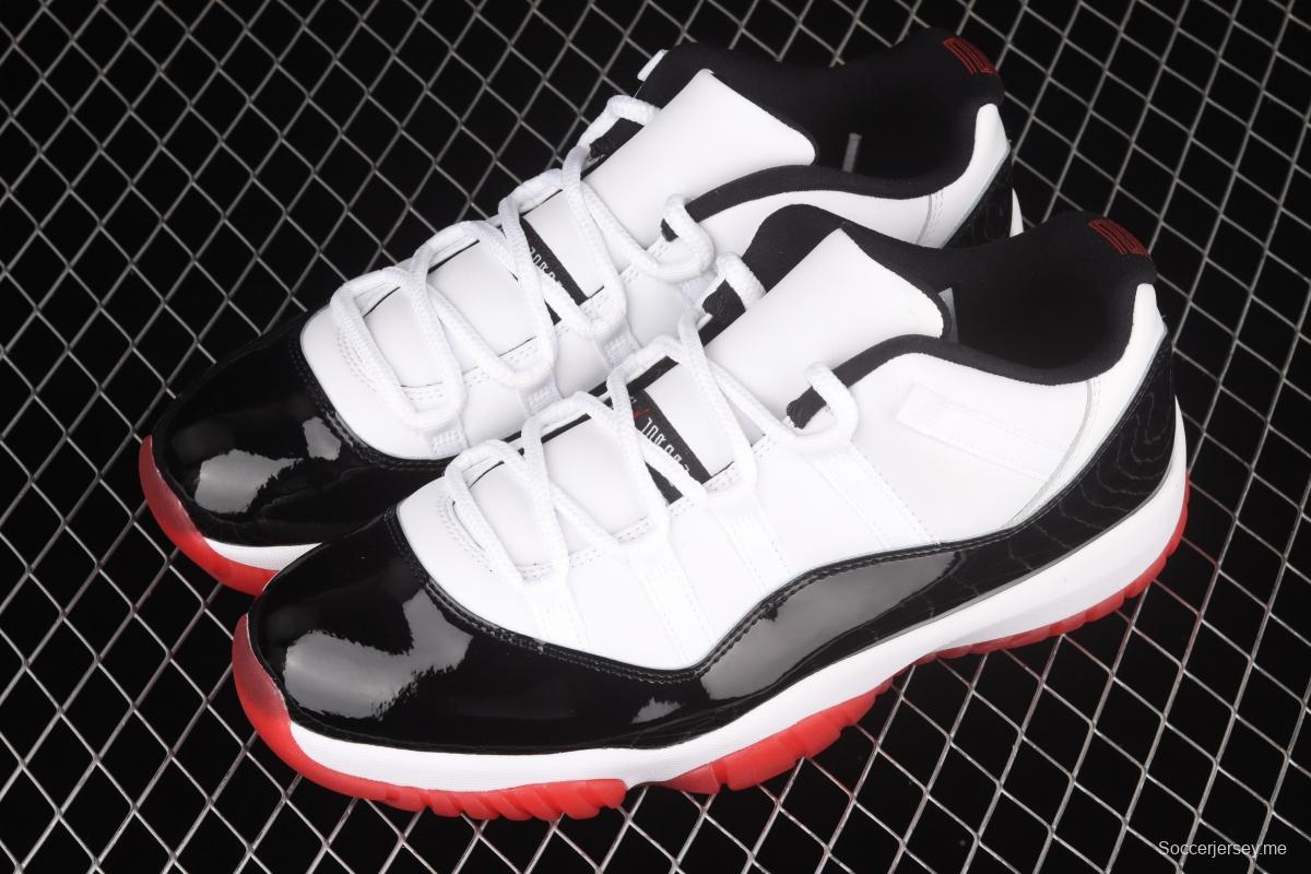 Air Jordan 11 Retro Low 11 low-grade lacquer leather black and red head layer true carbon AV2187-160