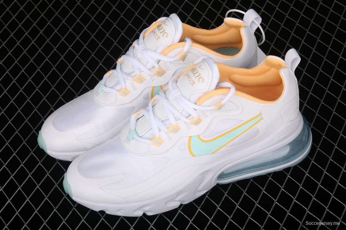 NIKE Air Max 270React new high-frequency mesh function half-palm air cushion cushioning running cloth shoes DJ3027-100