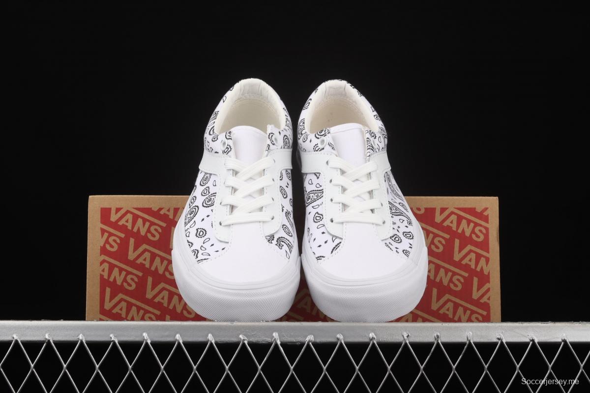 Vans Bold NI black and white printed cashew flower low upper board shoes VN0A3WLP42M