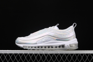 NIKE Air Max 97 PRM colorful laser reflective bullet air cushion running shoes CU8872-196