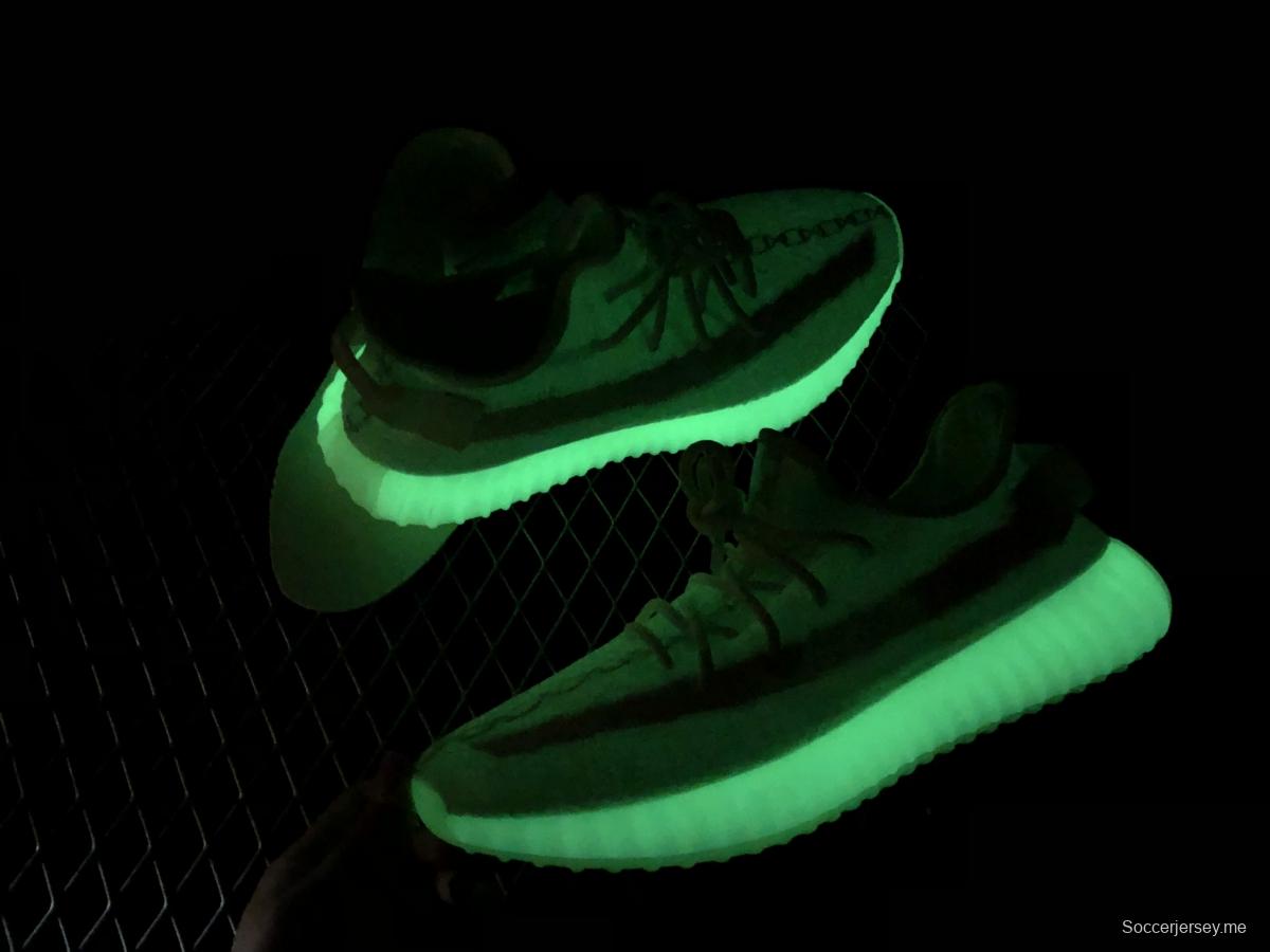 Adidas Yeezy 350 Boost V2 Gid EH5360 Darth Coconut 350 second generation luminous green color matching