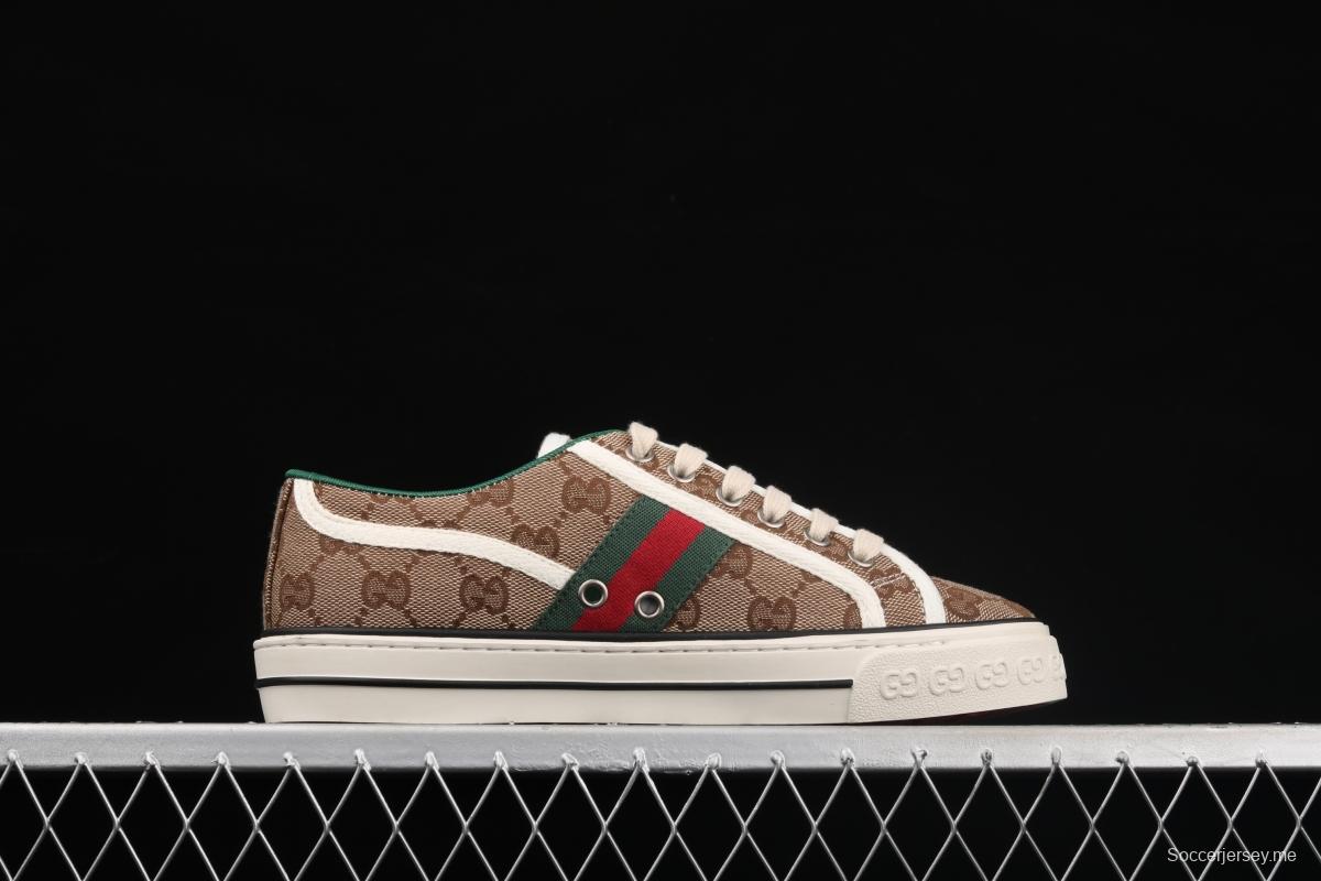 Gucci Tennis 1977 Print Sneaker canvas printed retro leisure sports board shoes