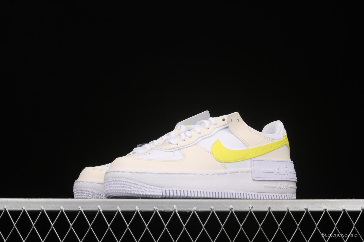 NIKE Air Force 1 ShAdidasow light weight heightened low-top board shoes DJ5197-100