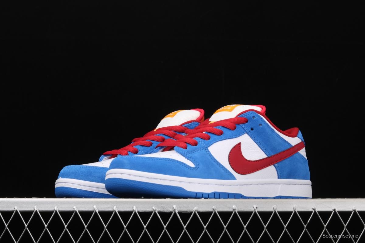 NIKE SB DUNK Low Doraemon robot cat theme color matching BQ6817-400