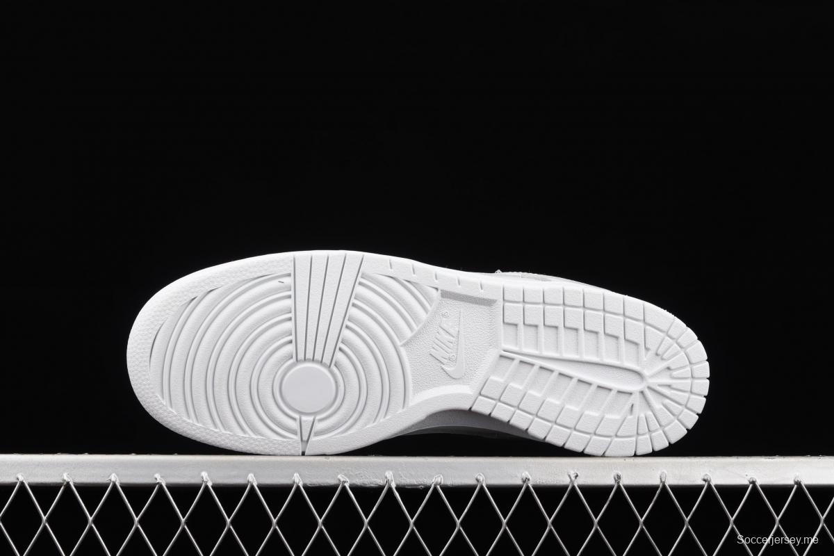 NIKE SB DUNK Low Prm pure white color SB buckle rebound fashion leisure board shoes DD1503-109