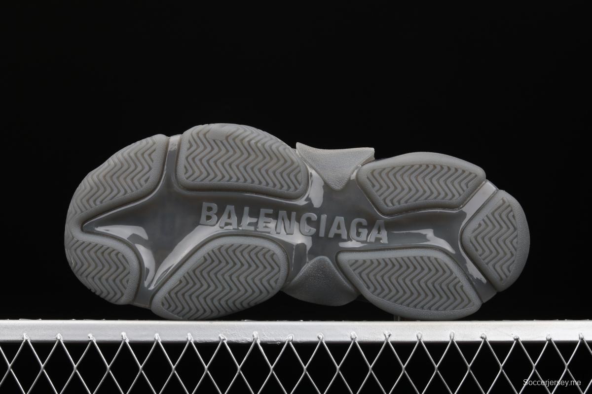 Balenciaga Triple S 3.0 three-generation retro casual running shoes full combination nitrogen crystal outsole A11801