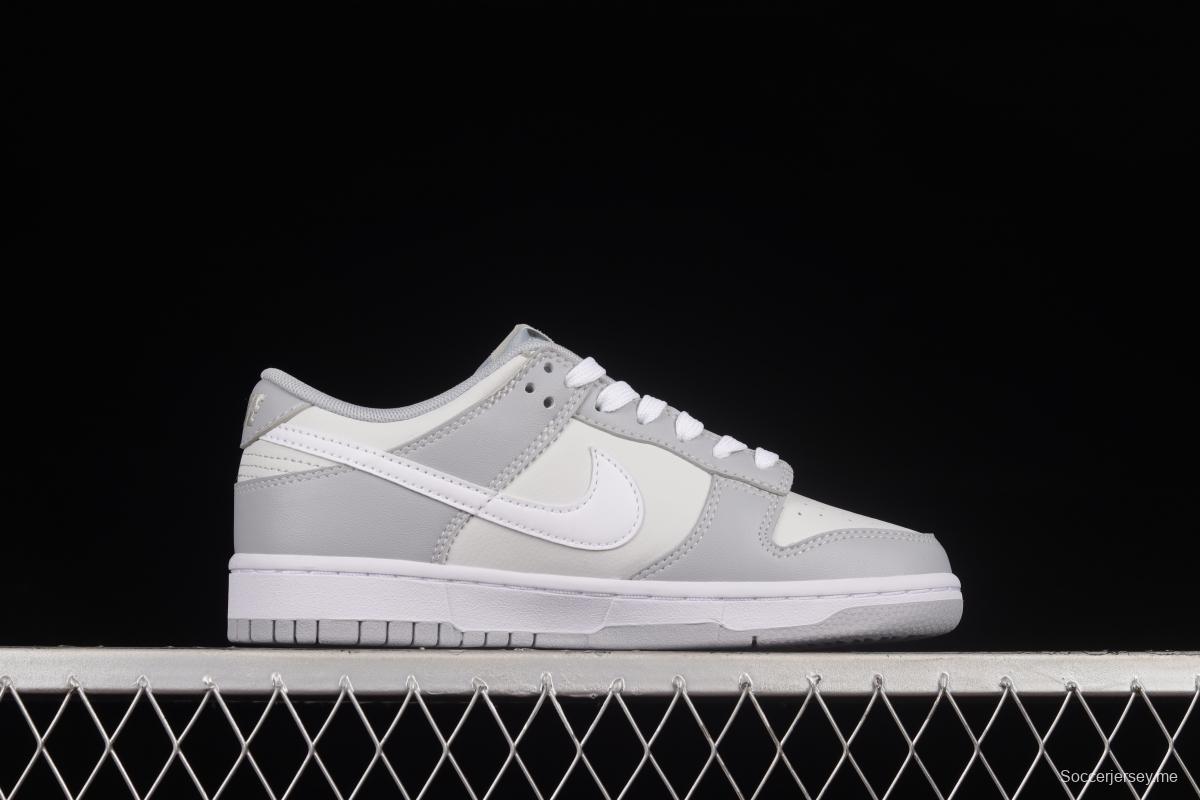 NIKE DUNK Low Retro Grey White Cool Grey Color Matching SB Buckle Rebounds Fashion Casual Sneakers DJ6188-001