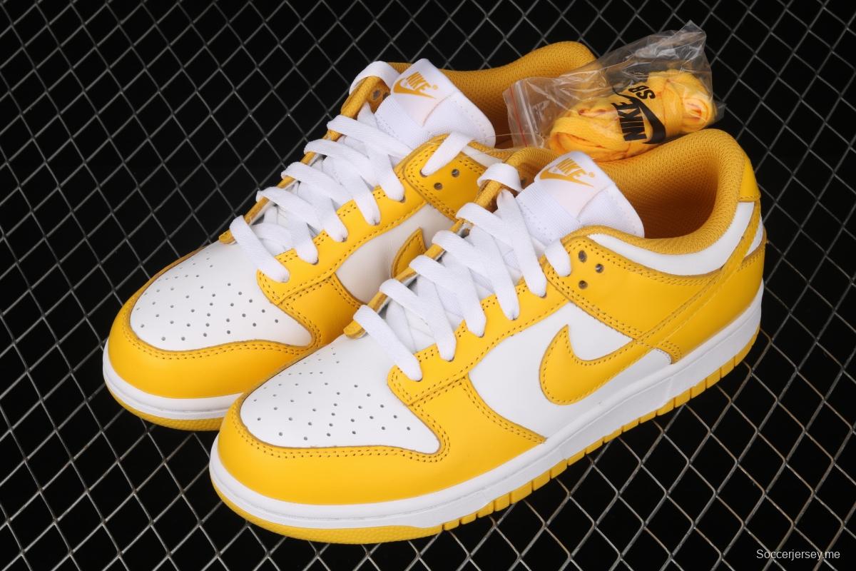 NIKE SB DUNK Low SP Syracuse yellow and white full-head low-top skateboard shoes CU1726-901