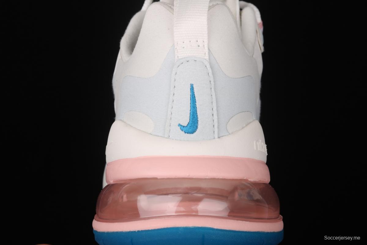 NIKE Air Max 270React new high-frequency mesh function half-palm air cushion cushioning running cloth shoes AT6174-100
