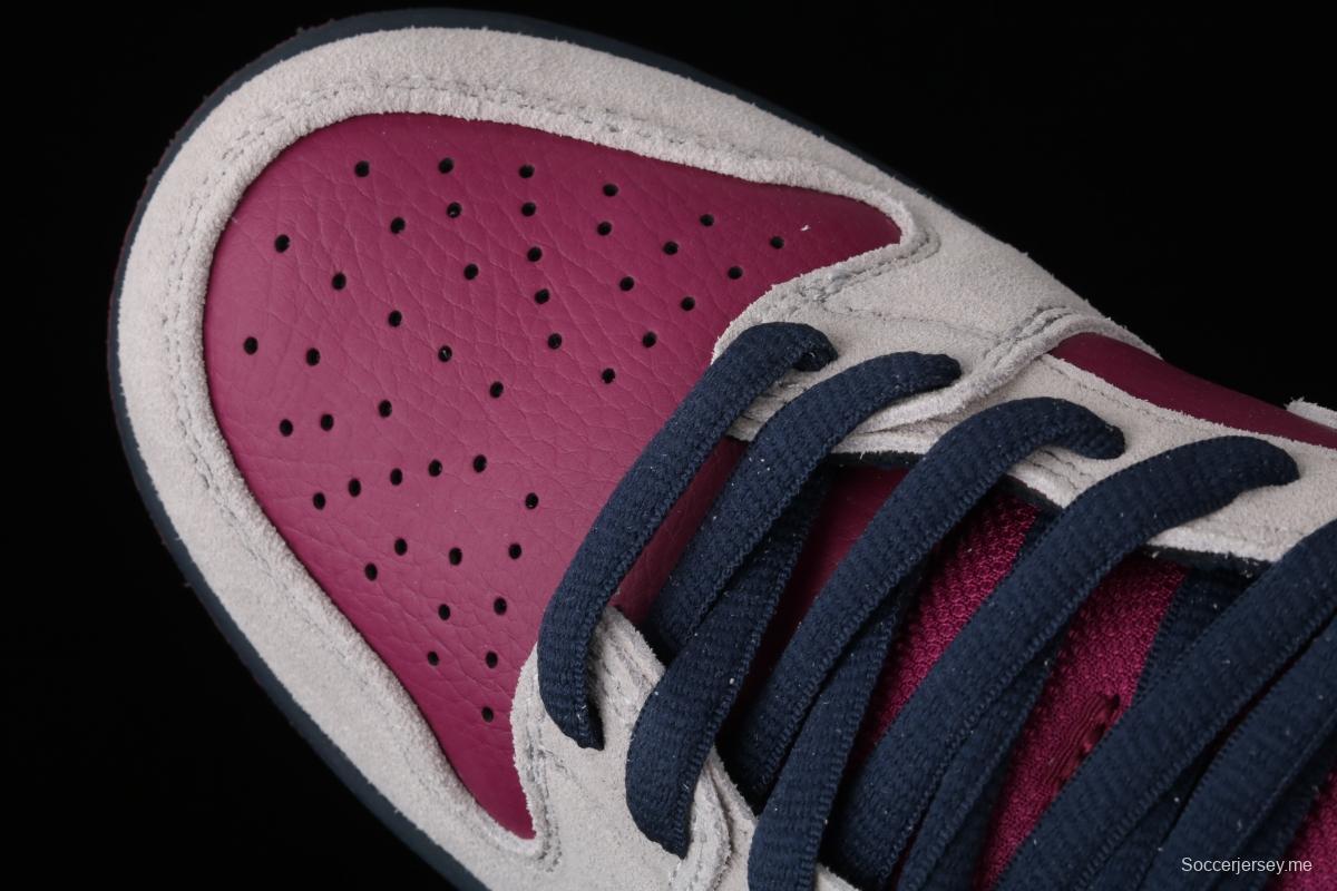 NIKE DUNK Low SB True Berry Bordeaux red and gray dunk series low-side leisure sports skateboard shoes BQ6817-001