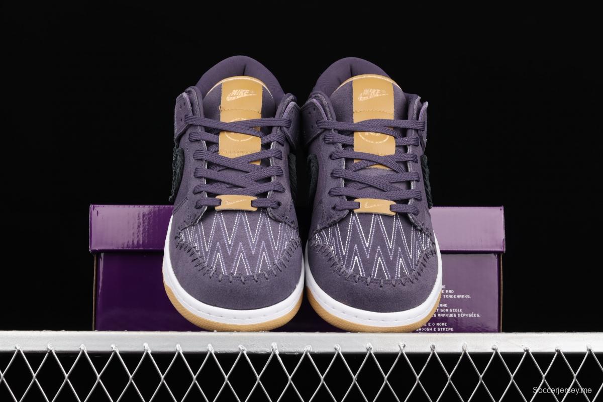 NIKE SB DUNK Low limited color N7 purple dunk series vintage low-top skateboard shoes DN1441-500