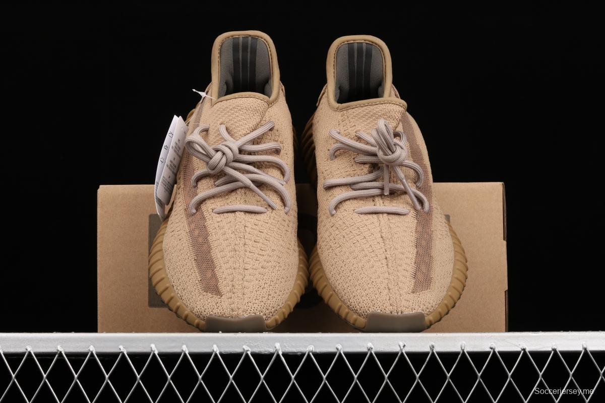 Adidas Yeezy Boost 350 V2 FX9033 Darth Coconut 350 second generation hollowed-out sesame gray angel color BASF popcorn