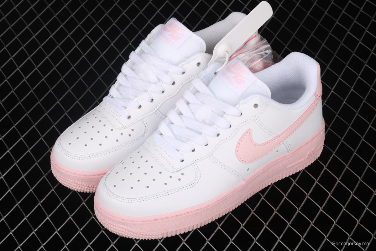 NIKE Air Force 1 Low GS girl powder accessories low upper board shoes CV7663-100