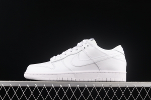 NIKE SB DUNK Low Prm Triple White pure white color SB buckle rebound fashion casual board shoes DD1503-109