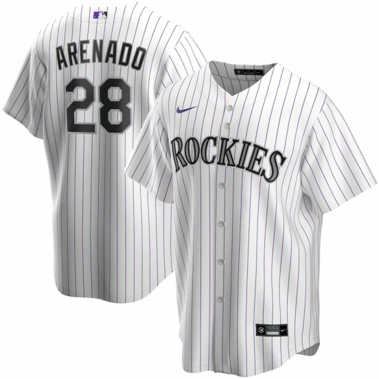 Youth Nolan Arenado White Home 2020 Player Team Jersey