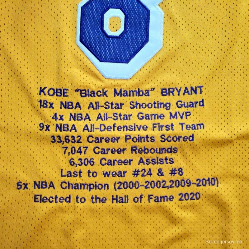 Men's Kobe Bryant Yellow Retro Classic Team Jersey