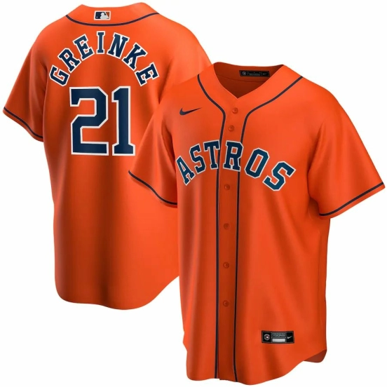 Men's Zack Greinke Orange Alternate 2020 Player Team Jersey
