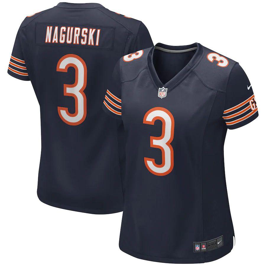 Women's Bronko Nagurski Navy Retired Player Limited Team Jersey