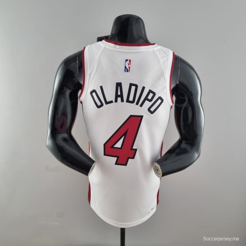 الذكرى ال75 لميامي هيت ميامي هيت OLADIPO#4 قميص دوري كرة السلة الأمريكي للمحترفين الأبيض
