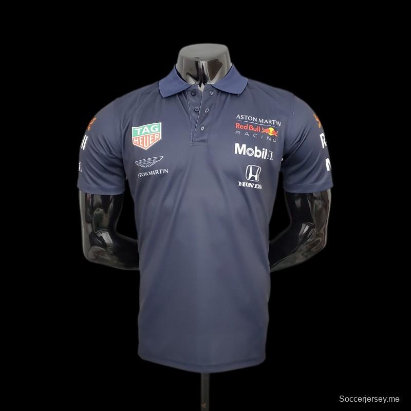 فورمولا 1 فورمولا 1؛ بدلة سباق ريد بول؛ أزرق ملكي
