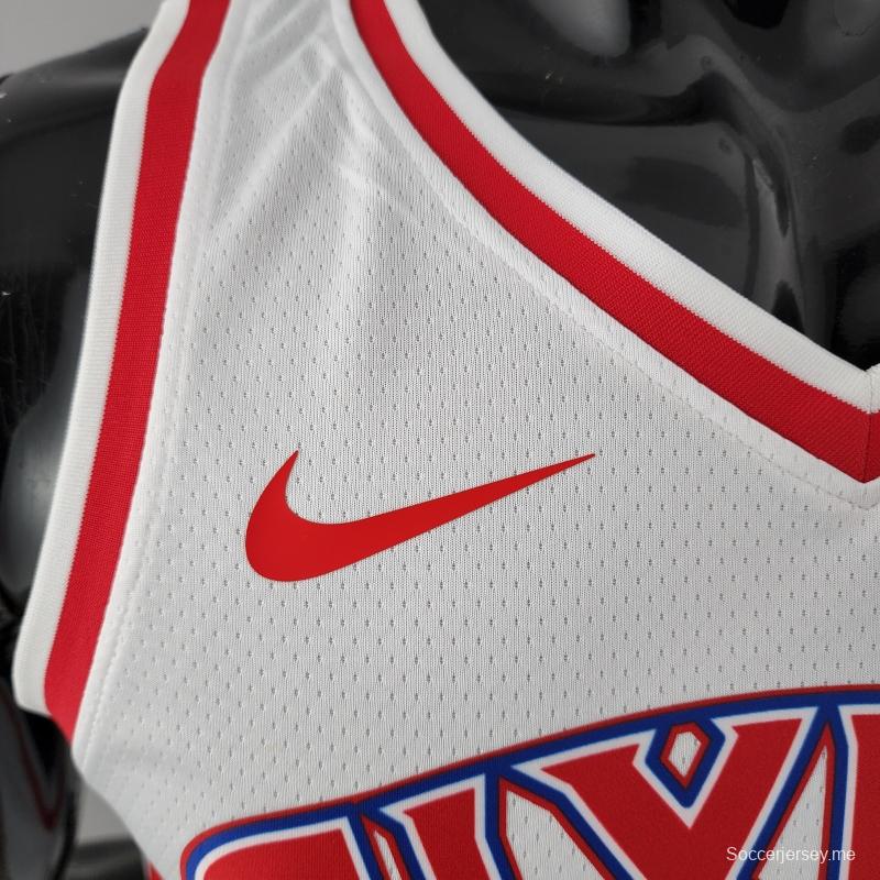 قميص الصاعد فيلادلفيا 76ers ايفرسون رقم 3 أبيض في الدوري الأمريكي للمحترفين
