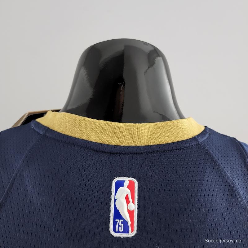 قميص نيو أورليانز بيليكانز نيو أورليانز بيليكانز ويليامز رقم 1 باللون الأزرق الداكن في الدوري الأمريكي للمحترفين
