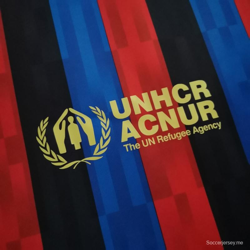 22 23 22 23 قميص برشلونة الأساسي لكرة القدم
