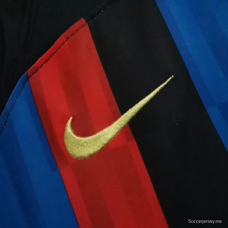 22 23 22 23 قميص برشلونة الأساسي لكرة القدم
