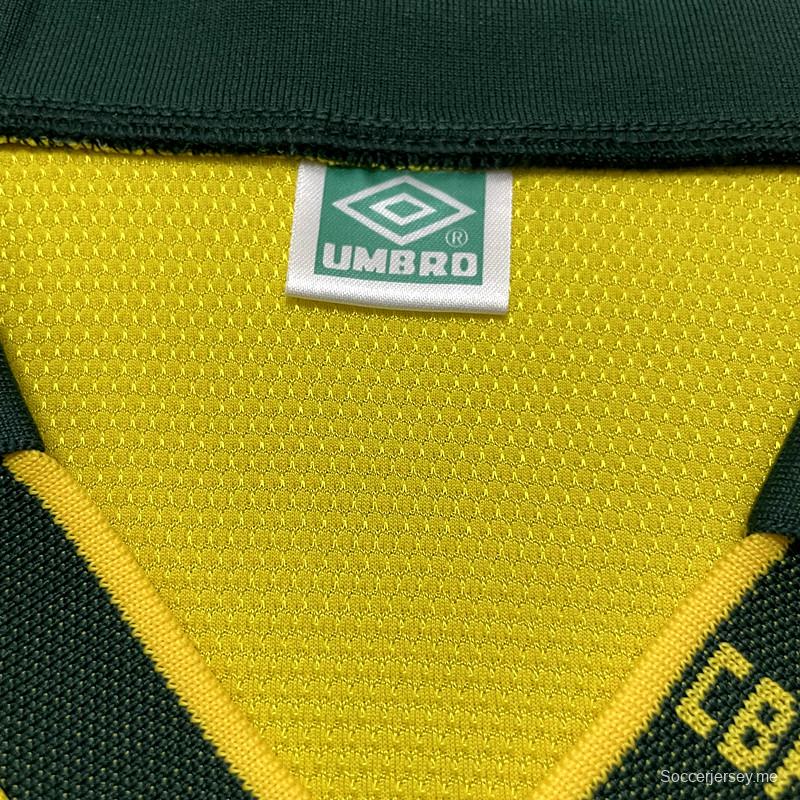 قميص البرازيل 1994 ريترو 1994 لكرة القدم الأساسي للبرازيل
