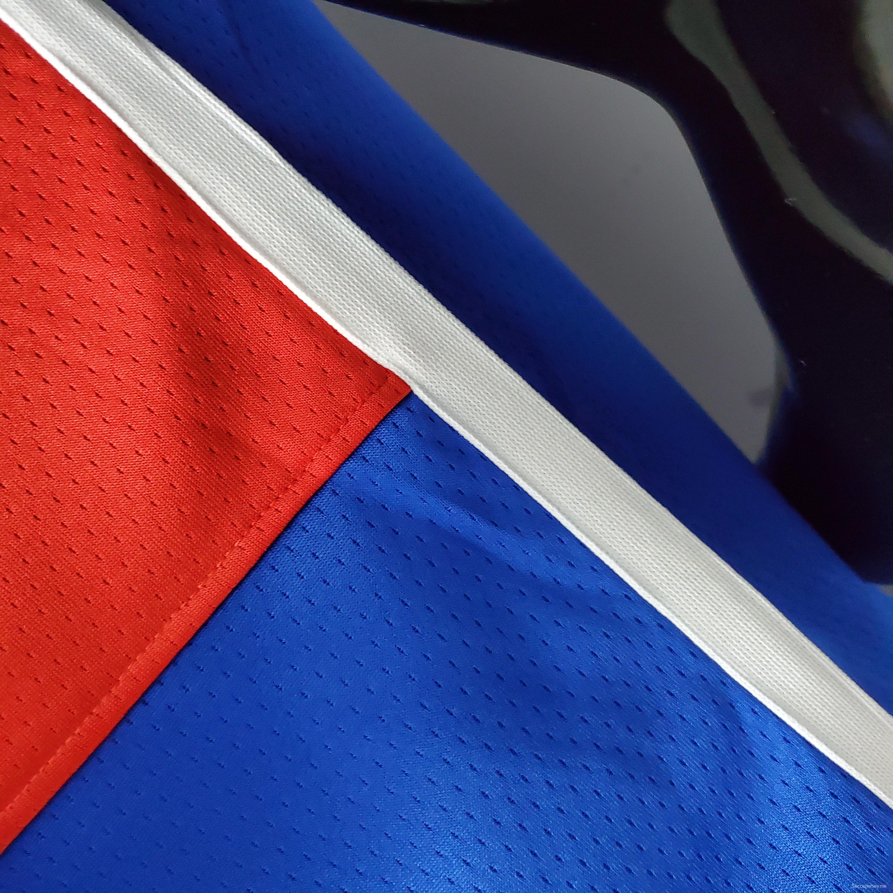 2022 موسم 2022 واشنطن ويزاردز واشنطن ويزاردز BEAL#3 إصدار تالنت سيتي أزرق أحمر من قميص الدوري الأمريكي للمحترفين
