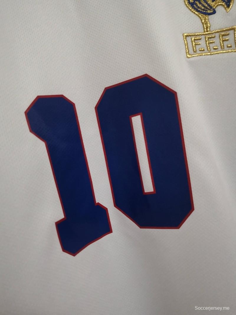 قميص كرة قدم فرنسا 1996 ريترو 1996 خارج الديار
