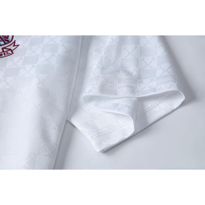 قميص وست هام يونايتد ويست هام يونايتد أبيض قديم 89/90 ذهاباً وإياباً
