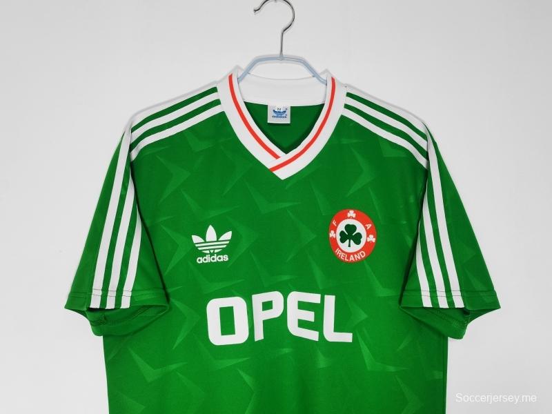 قميص أيرلندا القديم 1990/92 قميص أيرلندا الرئيسي لكرة القدم
