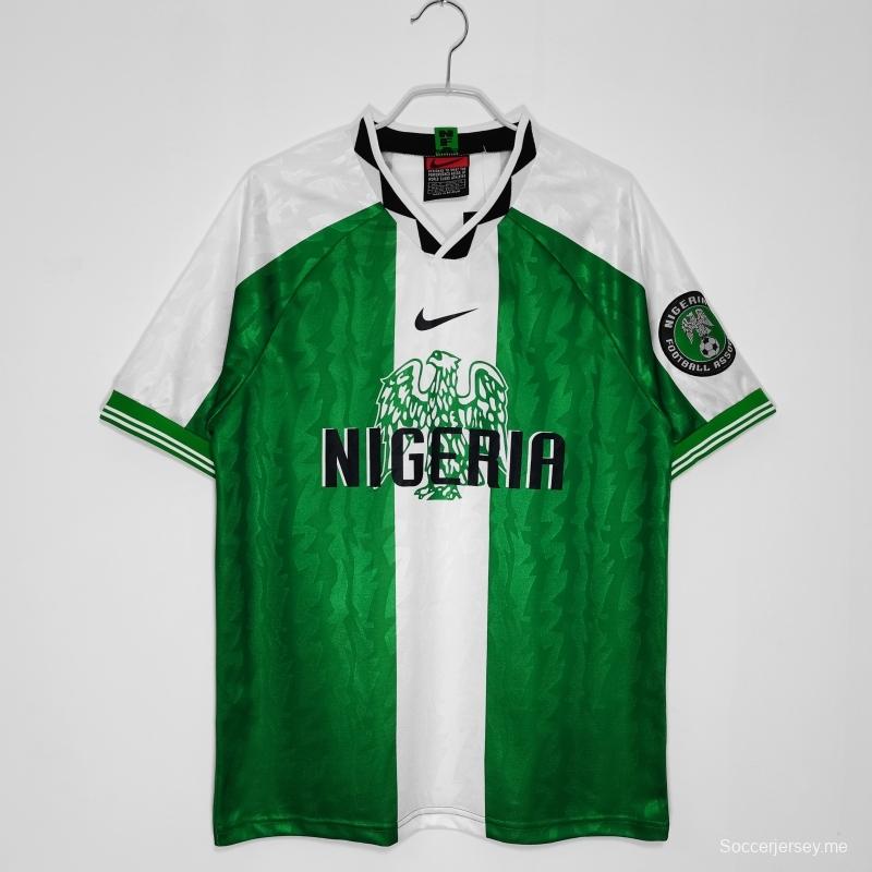 قميص المنتخب النيجيري لكرة القدم الأساسي 1996 ريترو 1996
