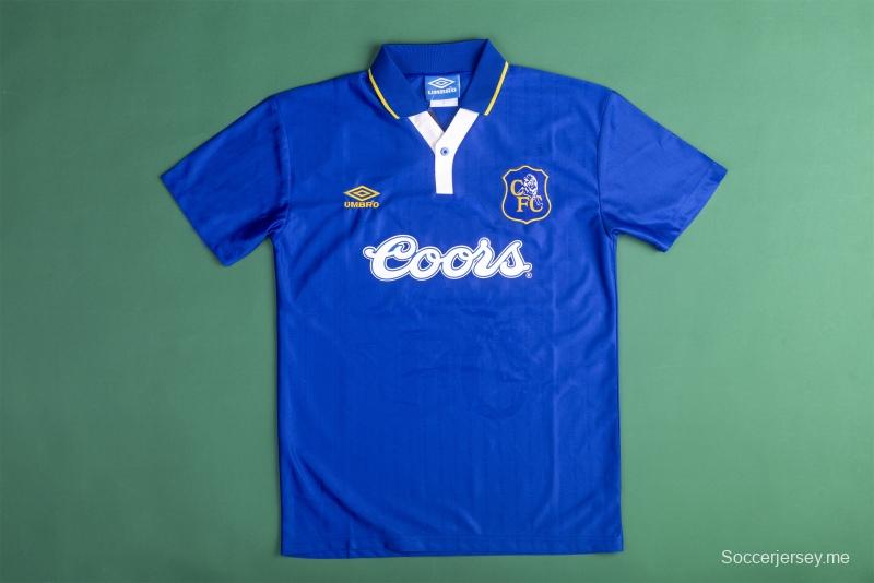 قميص تشيلسي 95/97 ريترو 95/97 لكرة القدم الأساسي
