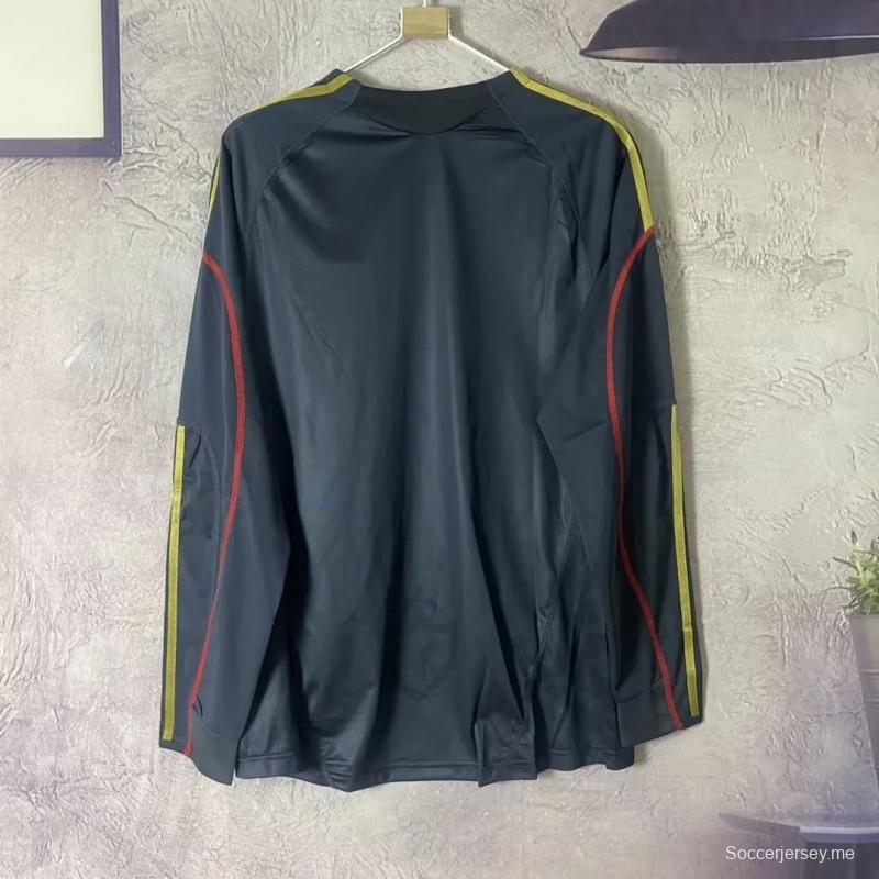 قميص بأكمام طويلة الأكمام ريترو 09/10 ليفربول أفرو 09/10
