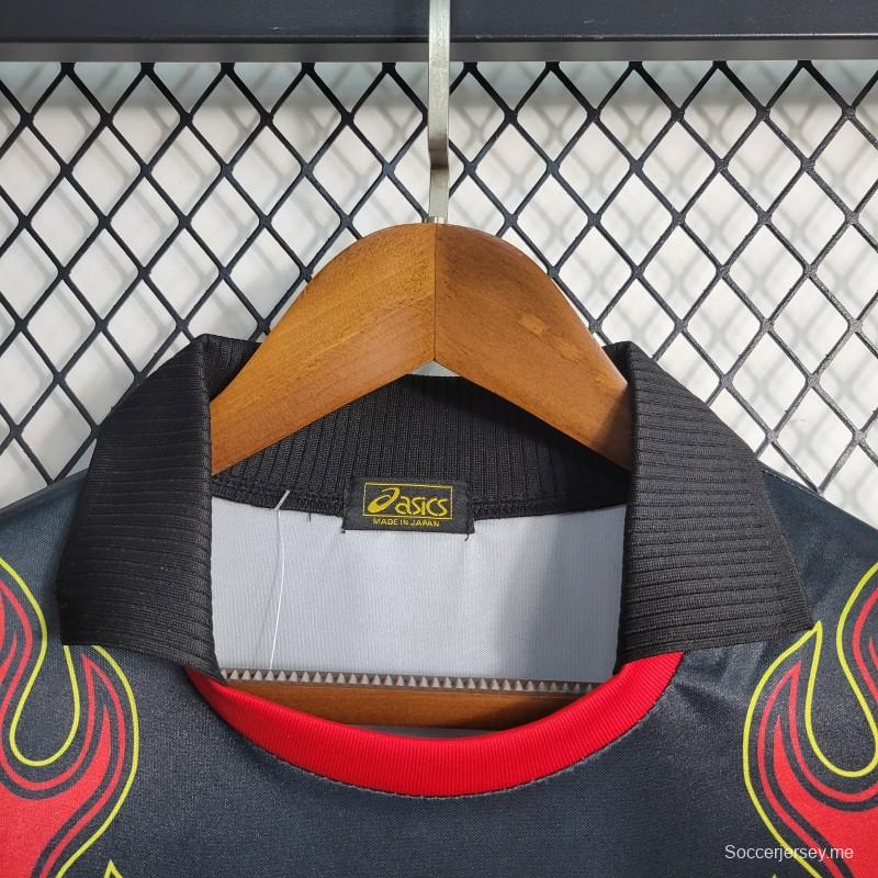 قميص ريترو 1998 حارس مرمى اليابان باللون الأحمر الملتهب
