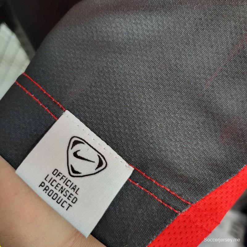 قميص فلامنجو فلامنجو الثالث ريترو 08-09 قميص أحمر أسود ثالث
