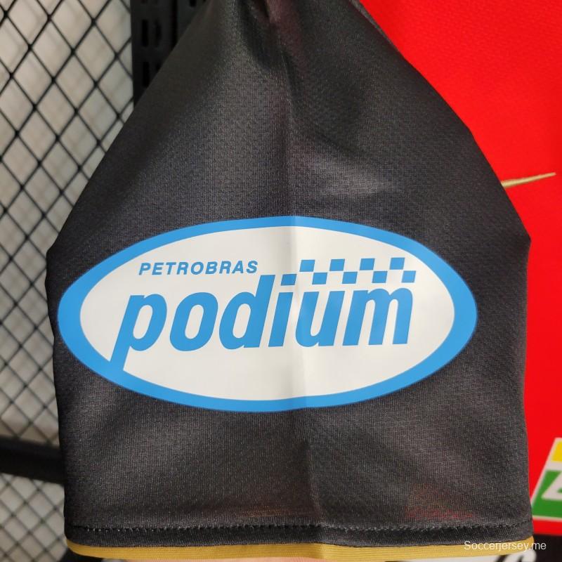 قميص فلامنجو فلامنجو الثالث ريترو 08-09 قميص أحمر أسود ثالث
