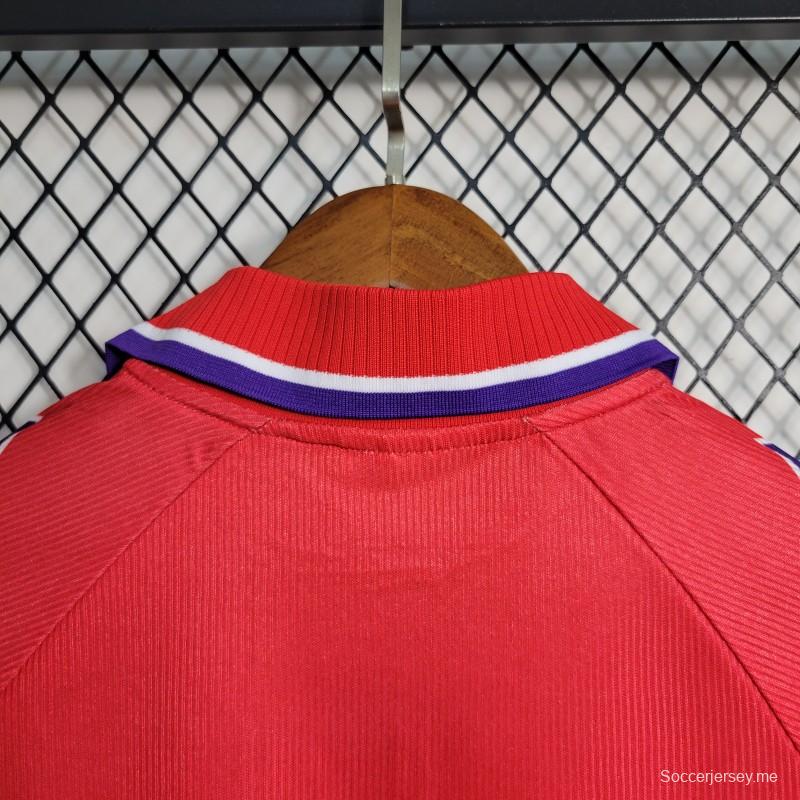 قميص ريترو 95-96 فيورنتينا الثالث باللون الأحمر
