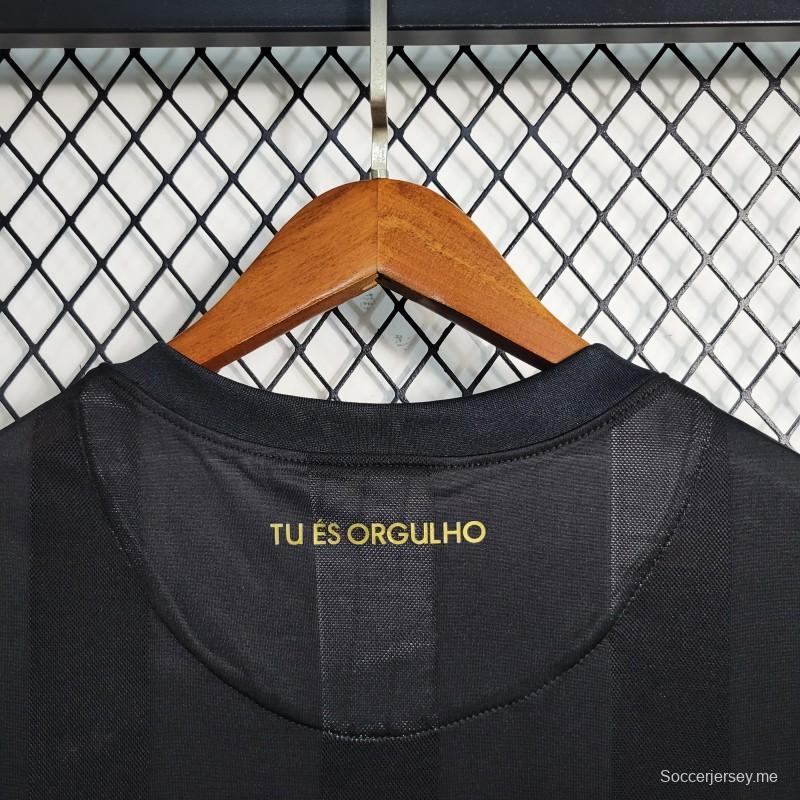 قميص ريترو 10/11 كورينثيانز آوايي أسود اللون أسود
