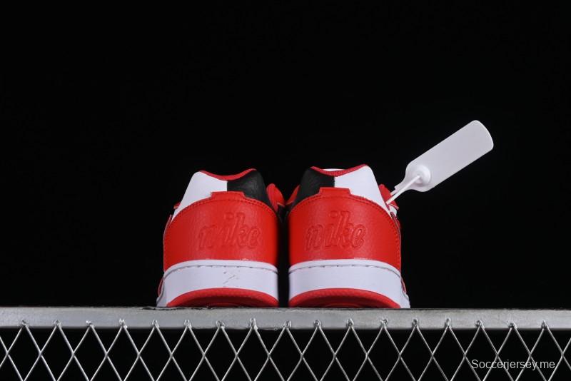 Nike Ebernon Low Premium Black White Low-Top Versatile Breathable Casual Sneakers - AQ1774-101