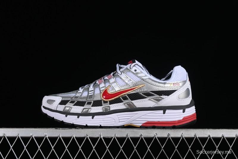 Nike P-6000 Retro Casual Sneakers Dad Shoes with Layered Design - BV1021-101
