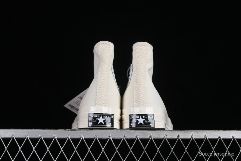 Converse Chuck 1970s Original Cream White High-Top Casual Canvas Shoes - 162210C